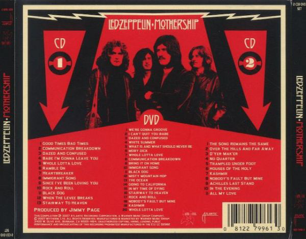 Led Zeppelin Mothership Cd Dvd Tpl Records