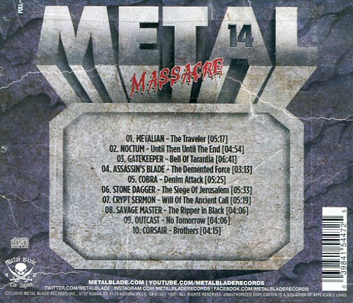 Metal Massacre 14 cd - TPL Records