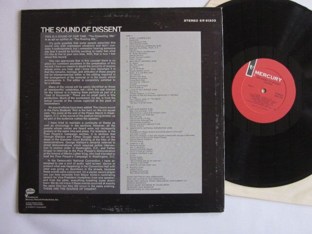 The Sound Of Dissent (1969) Mercury vinyl spoken word NEW rare 1960s shops rare seal