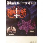 Marduk, Dark Funeral, Lord Belial -Black Winter 1995 Tour poster