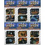 Kiss -Complete Set Of 12 Collectable Stickers