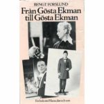 Från Gösta Ekman Till Gösta Ekman Book