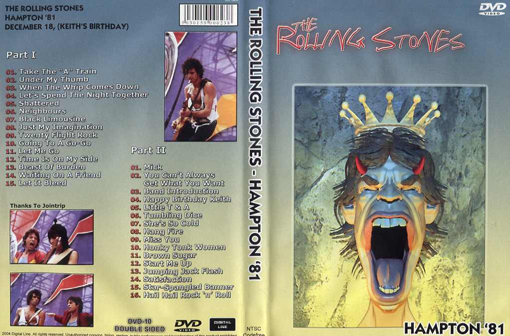 Rolling Stones Hampton 81 Dvd Tpl Records 4891